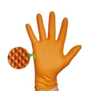 GUANTE NITRILO DIAMOND NARANJA 8,5gr